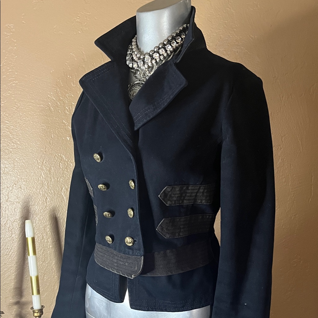 Vintage Polo Ralph Lauren Woman's 1967 Button Up Military Band Style Jacket Sz M